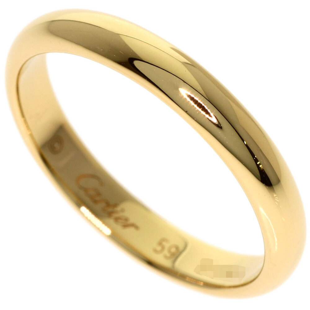 Cartier Wedding Ring #59, 18K Yellow Gold, Women's.